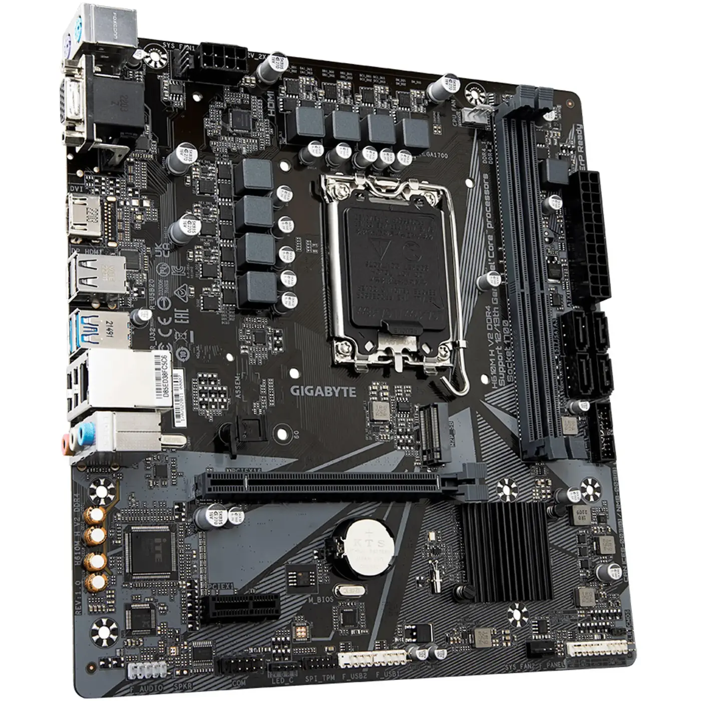 Купити Материнська плата GIGABYTE H610M H V2 DDR4 (s1700, Intel H610, DDR4, mATX) - фото 3