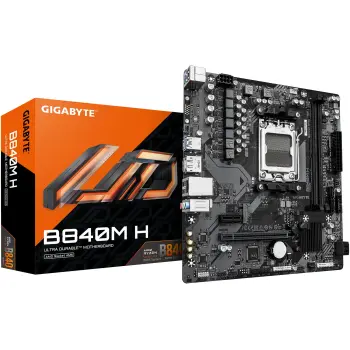 Купить Материнская плата GIGABYTE B840M H (sAM5, AMD B840, DDR5, mATX) - фото 1