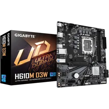 Купить Материнская плата GIGABYTE H610M D3W (s1700, Intel H610, DDR5, mATX) - фото 1