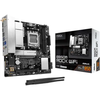 Купить Материнская плата ASRock B850M ROCK WIFI (sAM5, AMD B850, DDR5, mATX) - фото 1