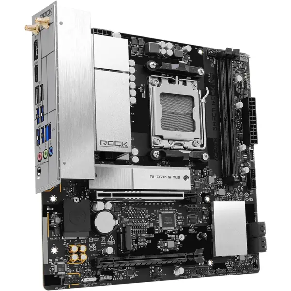 Купить Материнская плата ASRock B850M ROCK WIFI (sAM5, AMD B850, DDR5, mATX) - фото 4