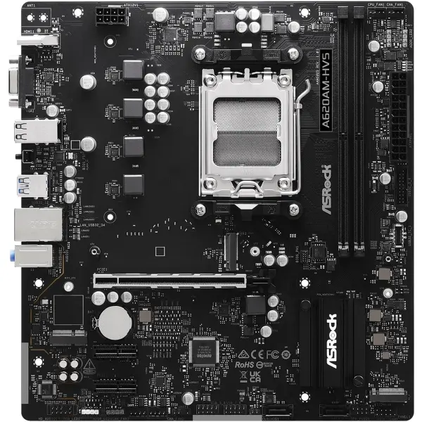 Купить Материнская плата ASRock A620AM-HVS (sAM5, AMD A620, DDR5, mATX) - фото 2