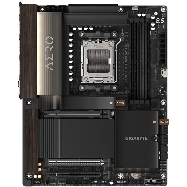Купить Материнская плата GIGABYTE X870E AERO X3D DARK WOOD (sAM5, AMD X870E, DDR5, ATX) - фото 2