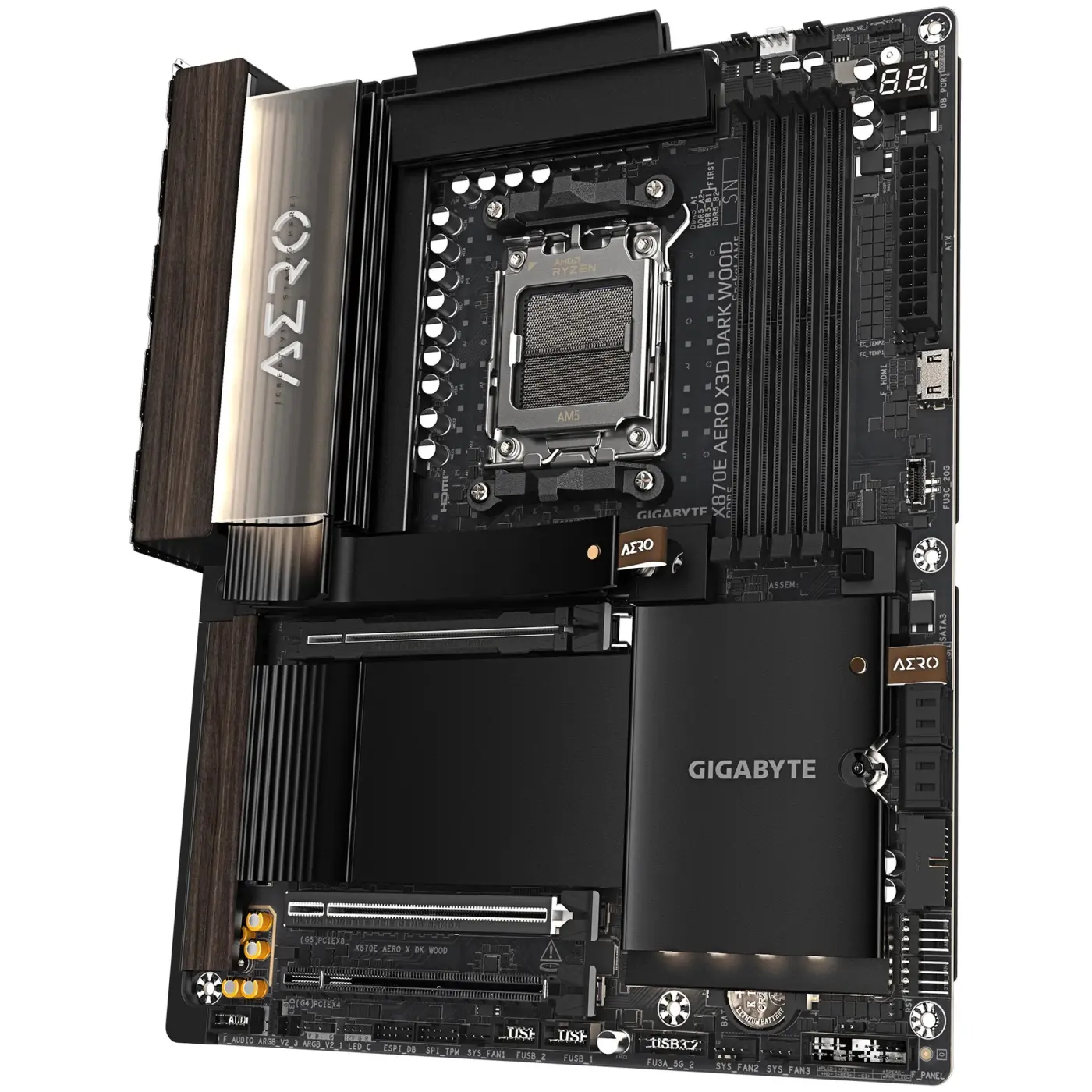 Купить Материнская плата GIGABYTE X870E AERO X3D DARK WOOD (sAM5, AMD X870E, DDR5, ATX) - фото 4