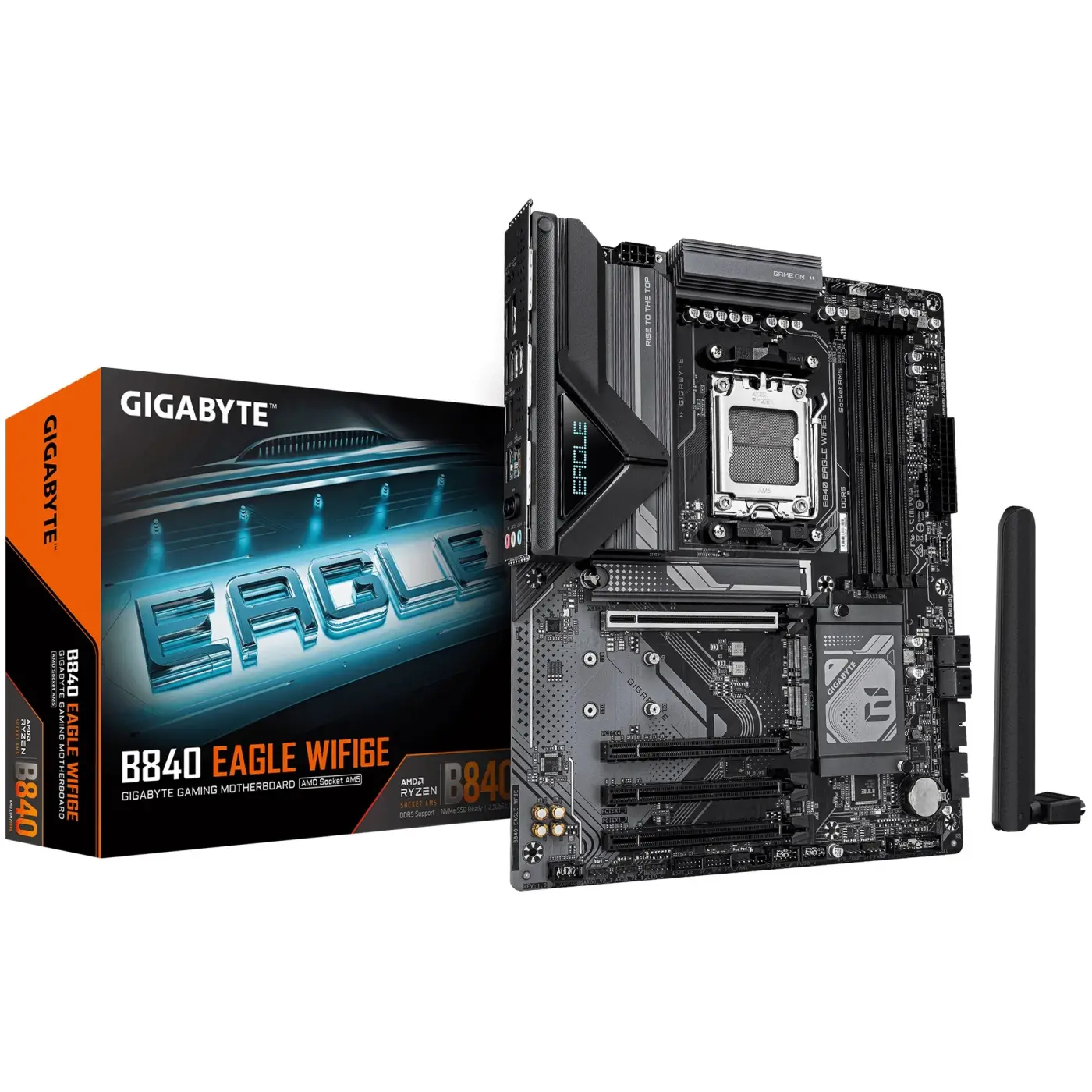 Купити Материнська плата GIGABYTE B840 EAGLE WIFI6E (sAM5, AMD B840, DDR5, ATX) - фото 1