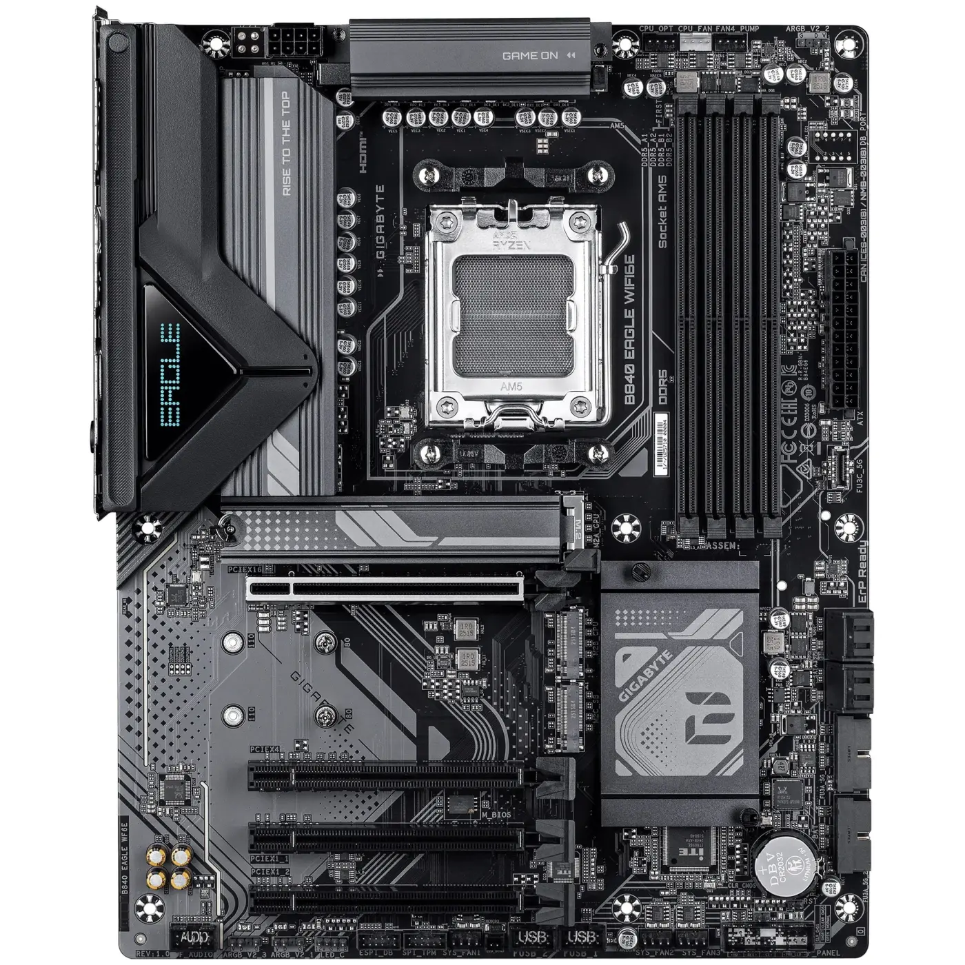 Купити Материнська плата GIGABYTE B840 EAGLE WIFI6E (sAM5, AMD B840, DDR5, ATX) - фото 2