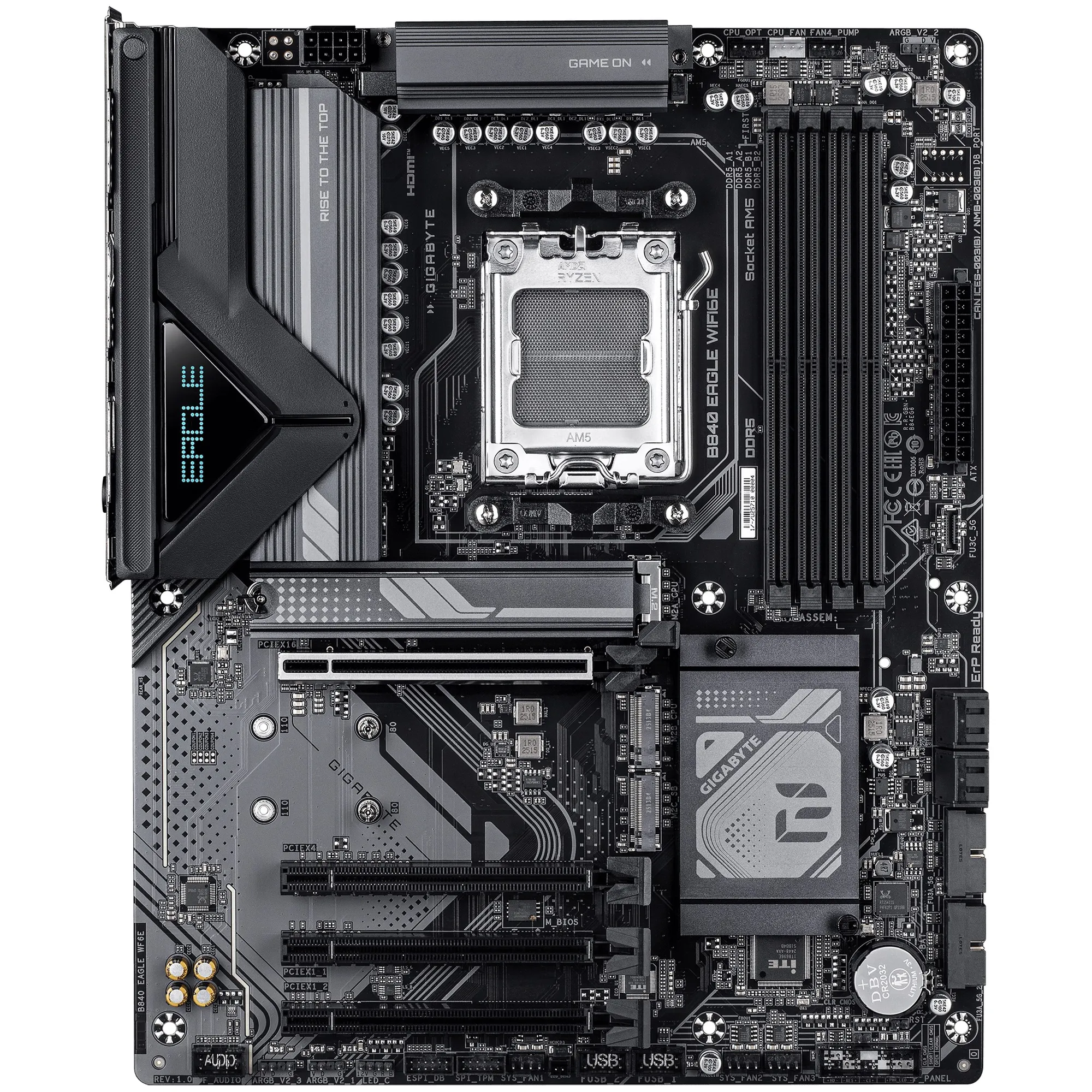 Купити Материнська плата GIGABYTE B840 EAGLE WIFI6E (sAM5, AMD B840, DDR5, ATX) - фото 2