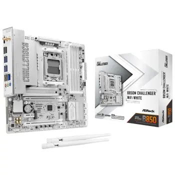 Купить Материнская плата ASRock B850M CHALLENGER WIFI WHITE (sAM5, AMD B850, DDR5, mATX) - фото 1