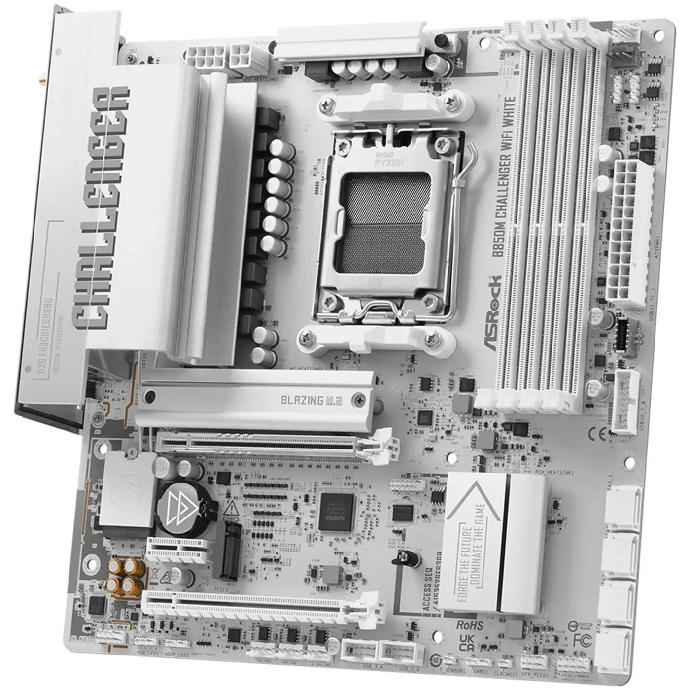 Купить Материнская плата ASRock B850M CHALLENGER WIFI WHITE (sAM5, AMD B850, DDR5, mATX) - фото 5