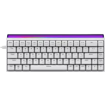 Купить Клавиатура Ajazz NK68 Red switches White (NK68-R-W) - фото 1