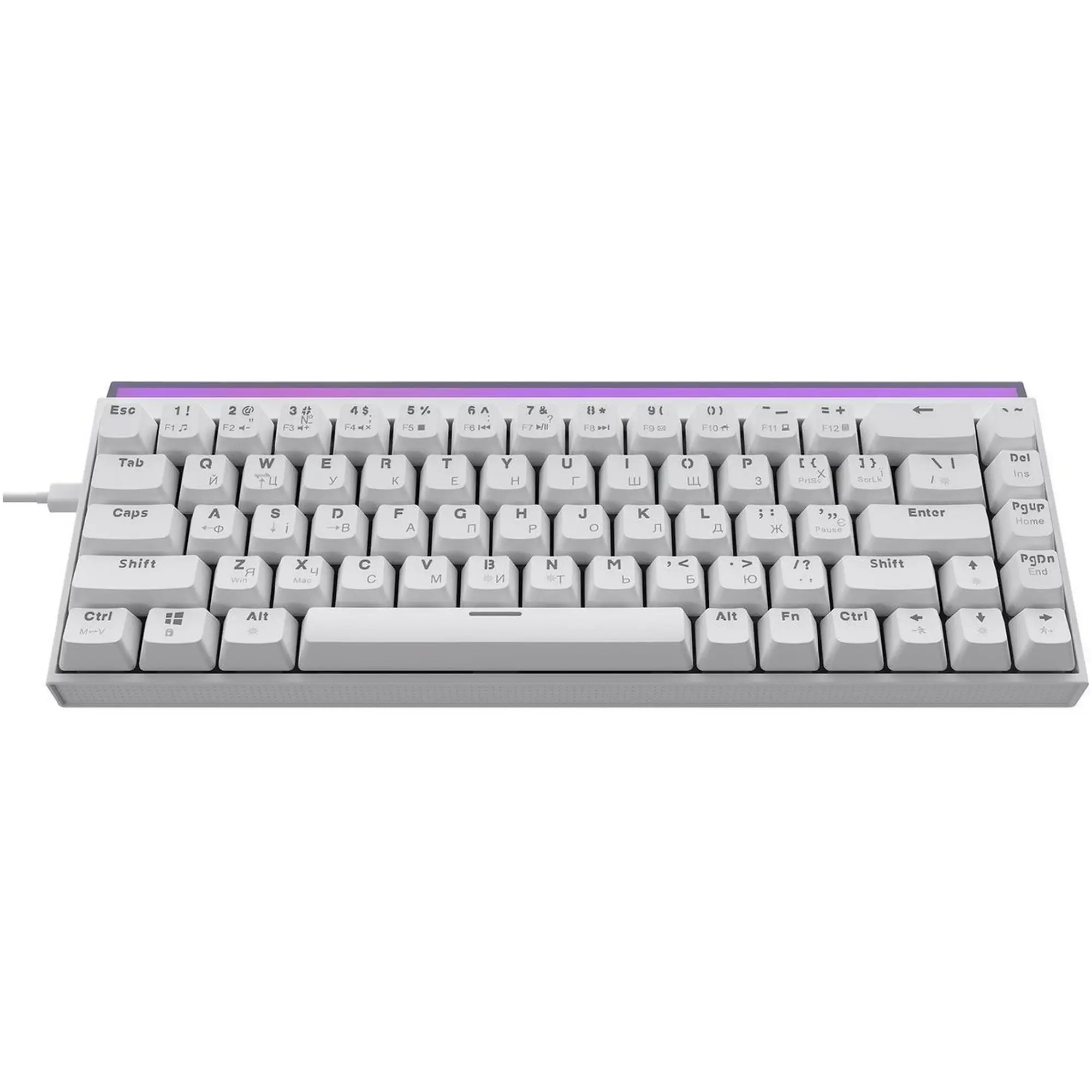Купить Клавиатура Ajazz NK68 Red switches White (NK68-R-W) - фото 2