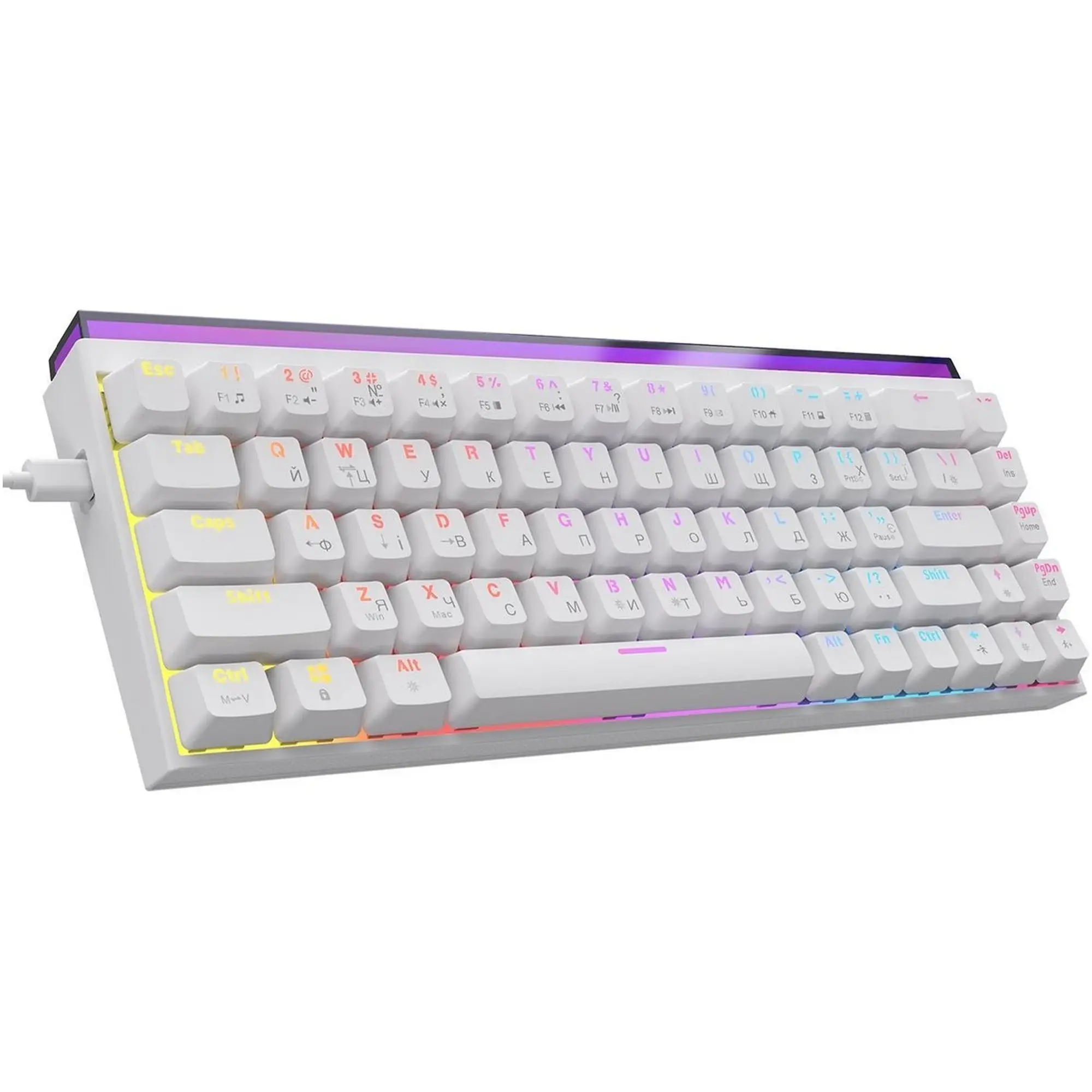 Купить Клавиатура Ajazz NK68 Red switches White (NK68-R-W) - фото 3