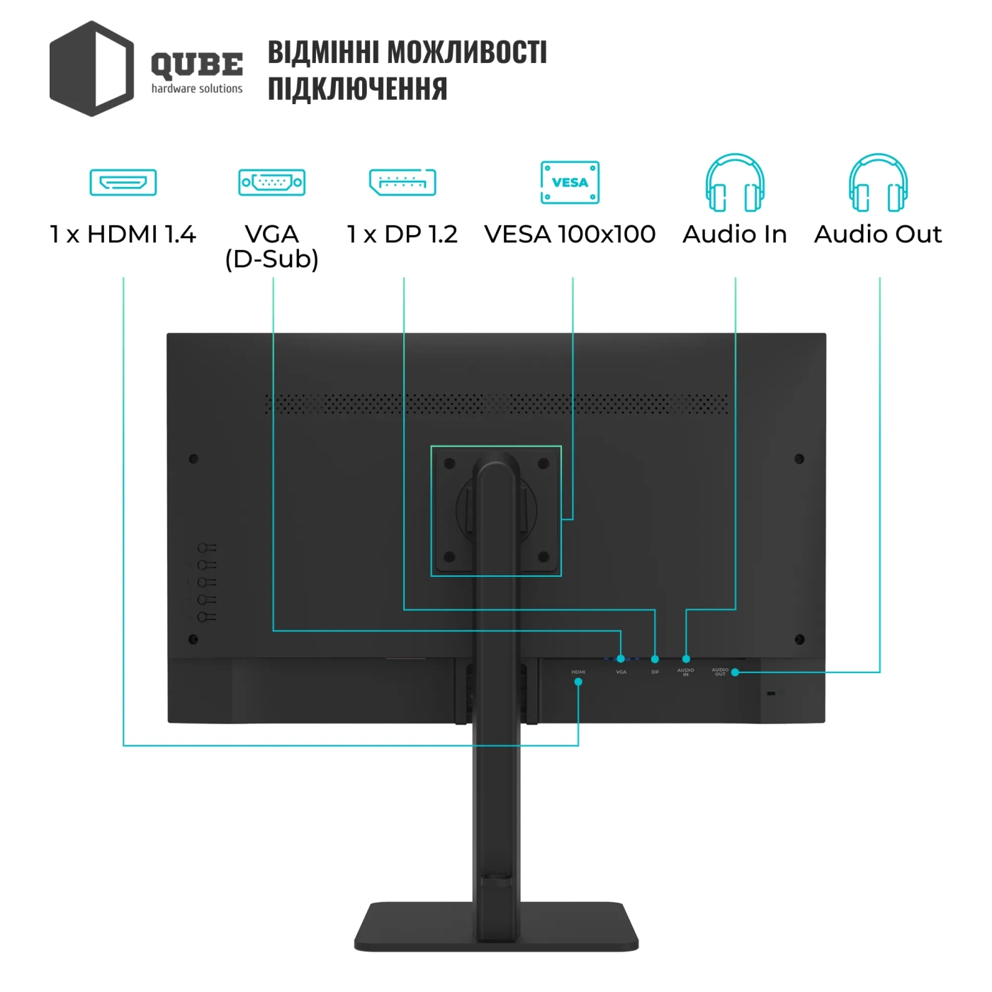 Купить Монитор 27" Qube B27F120HS - фото 3