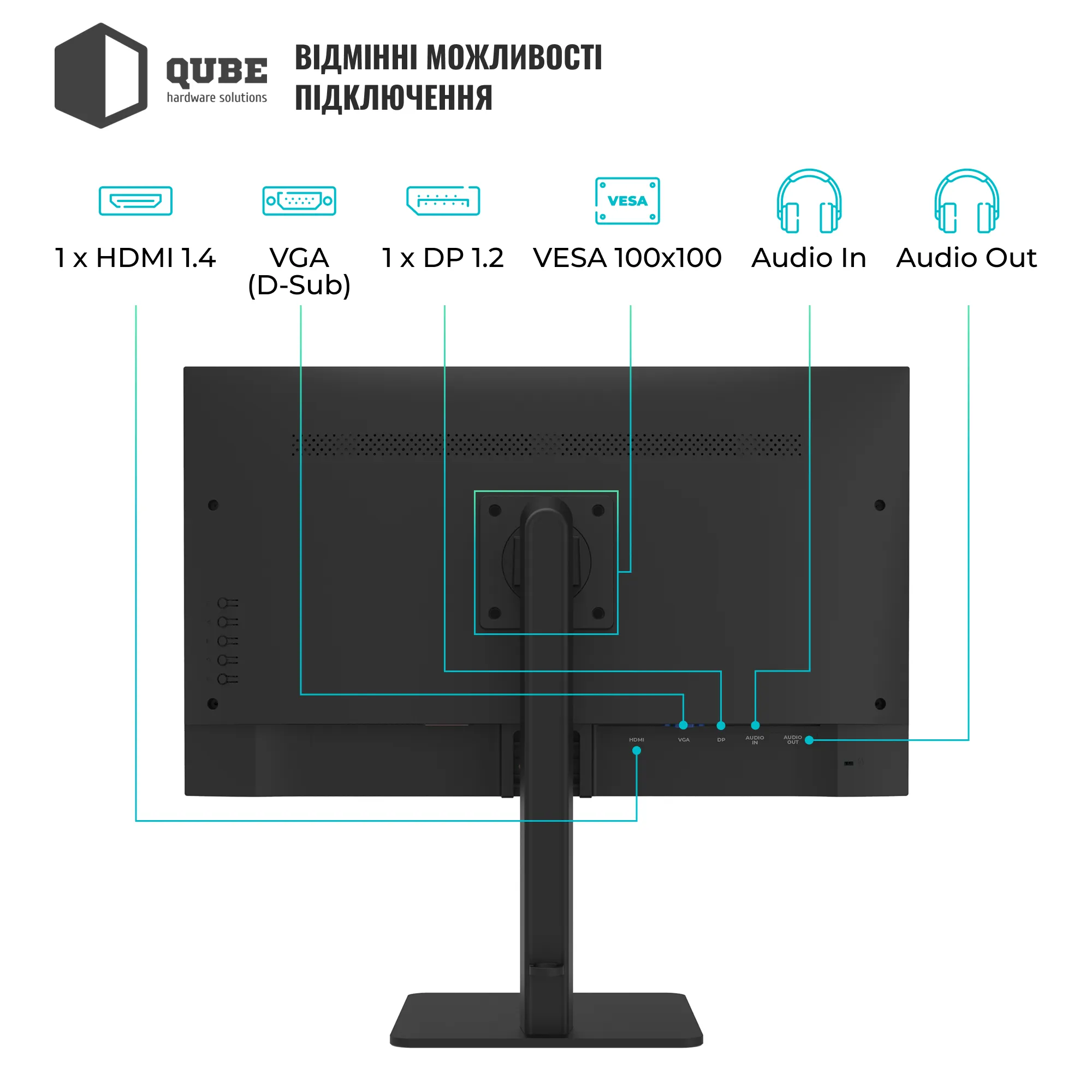 Купить Монитор 27" Qube B27F120HS - фото 3