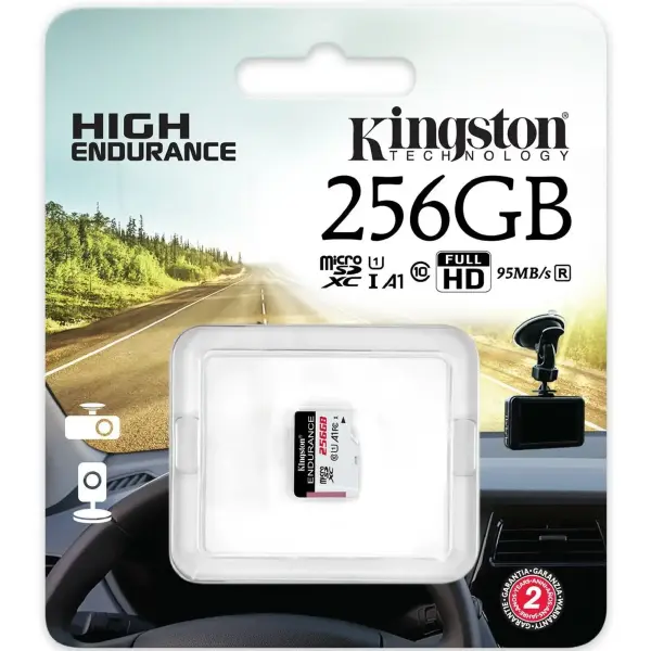 Купити Карта пам'яті Kingston 256GB microSDHC class 10 UHS-I U1 A1 High Endurance (SDCE/256GB) - фото 3