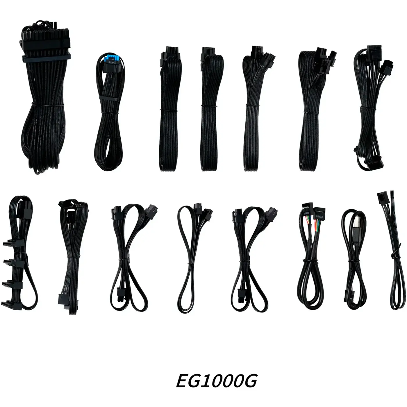 Купить Блок питания Lian Li EDGE GOLD 1000W Black with Hub, EU Cord (G9P.EG1000G.BH00.EU) - фото 11