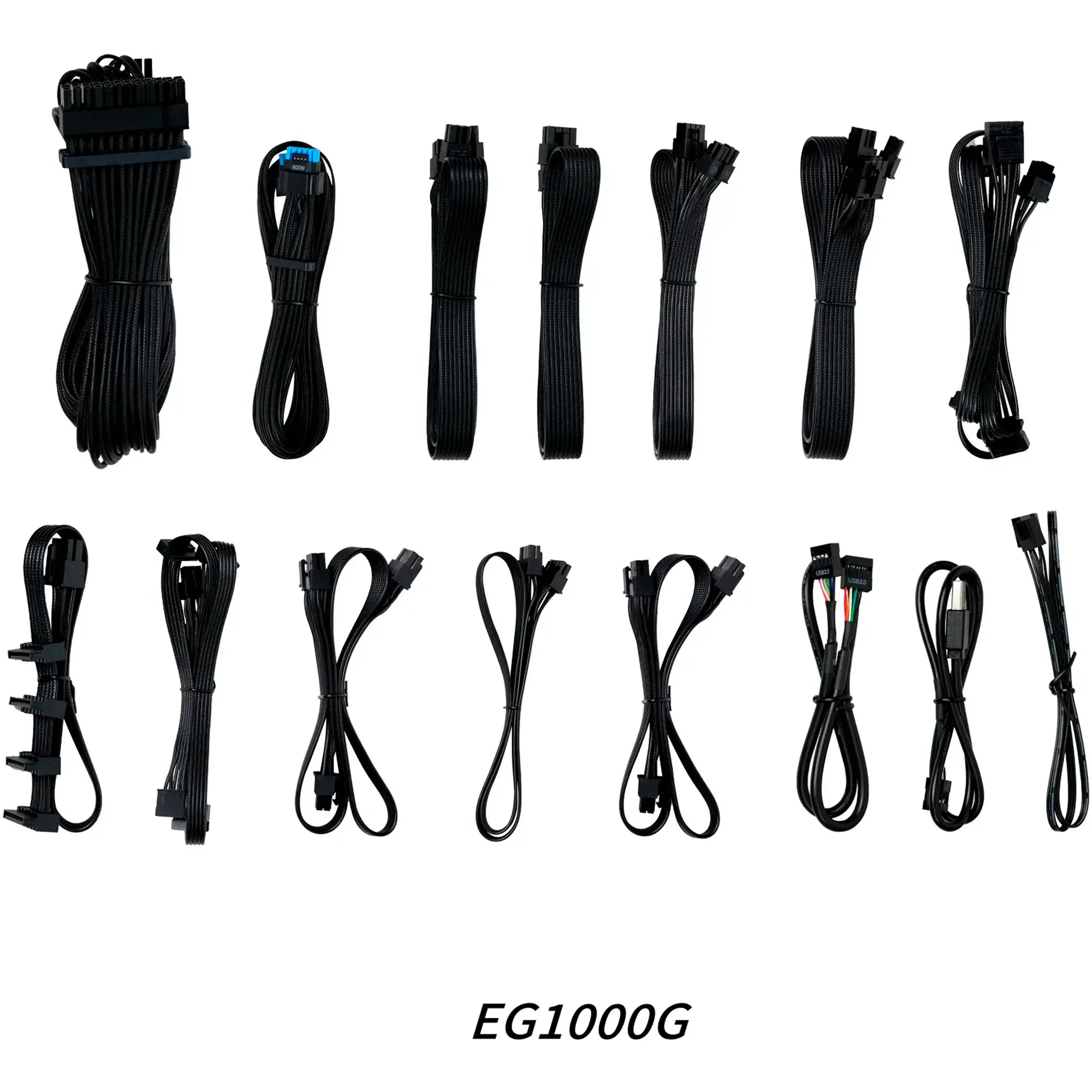 Купить Блок питания Lian Li EDGE GOLD 1000W Black with Hub, EU Cord (G9P.EG1000G.BH00.EU) - фото 11