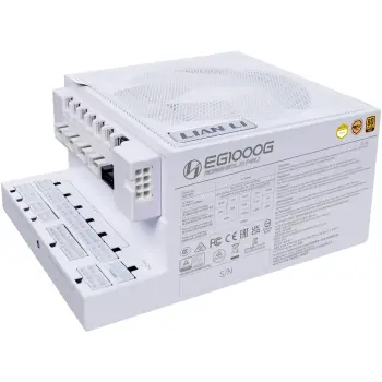 Купить Блок питания Lian Li EDGE GOLD 1000W White with Hub, EU Cord (G9P.EG1000G.WH00.EU) - фото 1