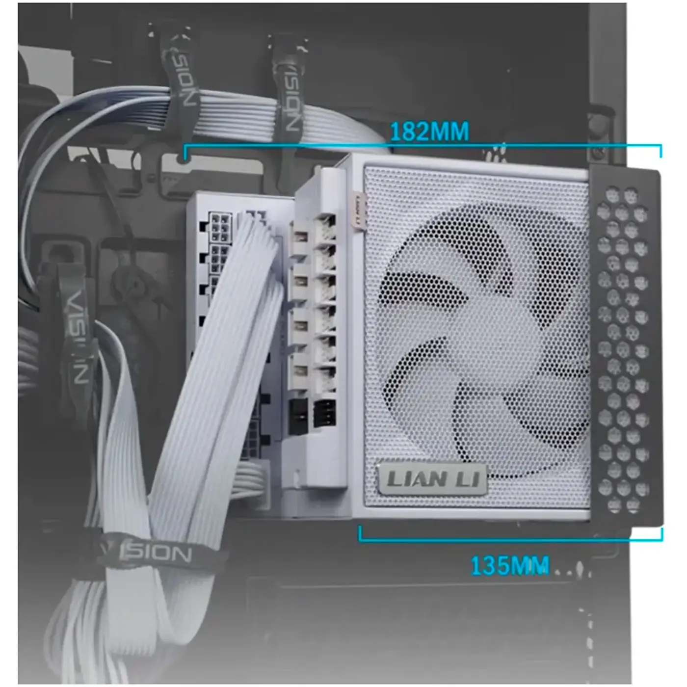 Купить Блок питания Lian Li EDGE GOLD 1000W White with Hub, EU Cord (G9P.EG1000G.WH00.EU) - фото 12