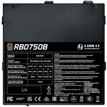 Купить Блок питания Lian Li RB0750B, 80 PLUS Bronze, Black, EU cord (G9P.RB0750B.B000.EU) - фото 3