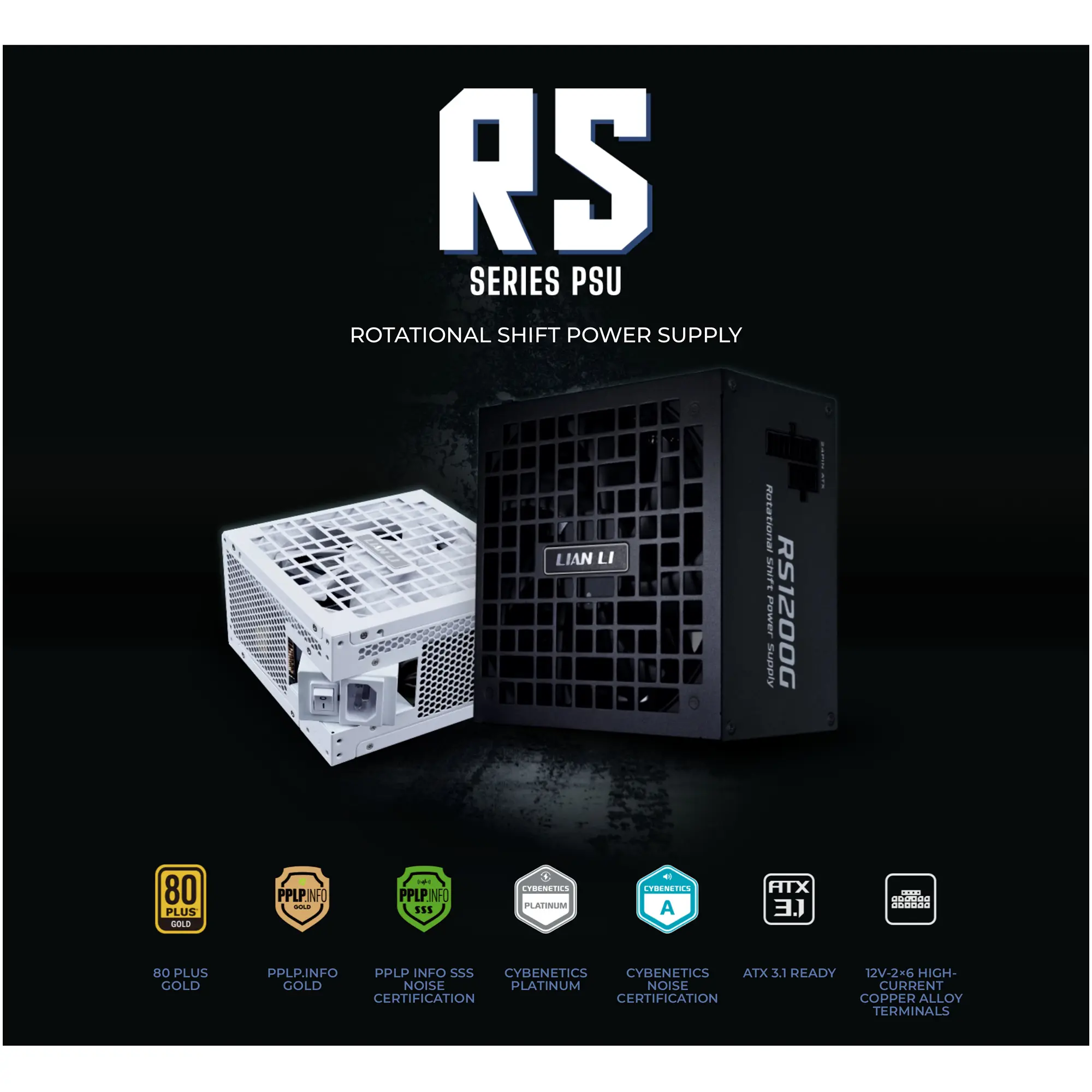 Купить Блок питания Lian Li RS Gold RS1200G White with Hub, EU Cord (G9P.RS1200G.WH00.EU) - фото 8