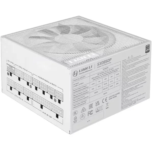Купить Блок питания Lian Li SX Platinum 850W White (G9P.SX0850P.W000.EU) - фото 2