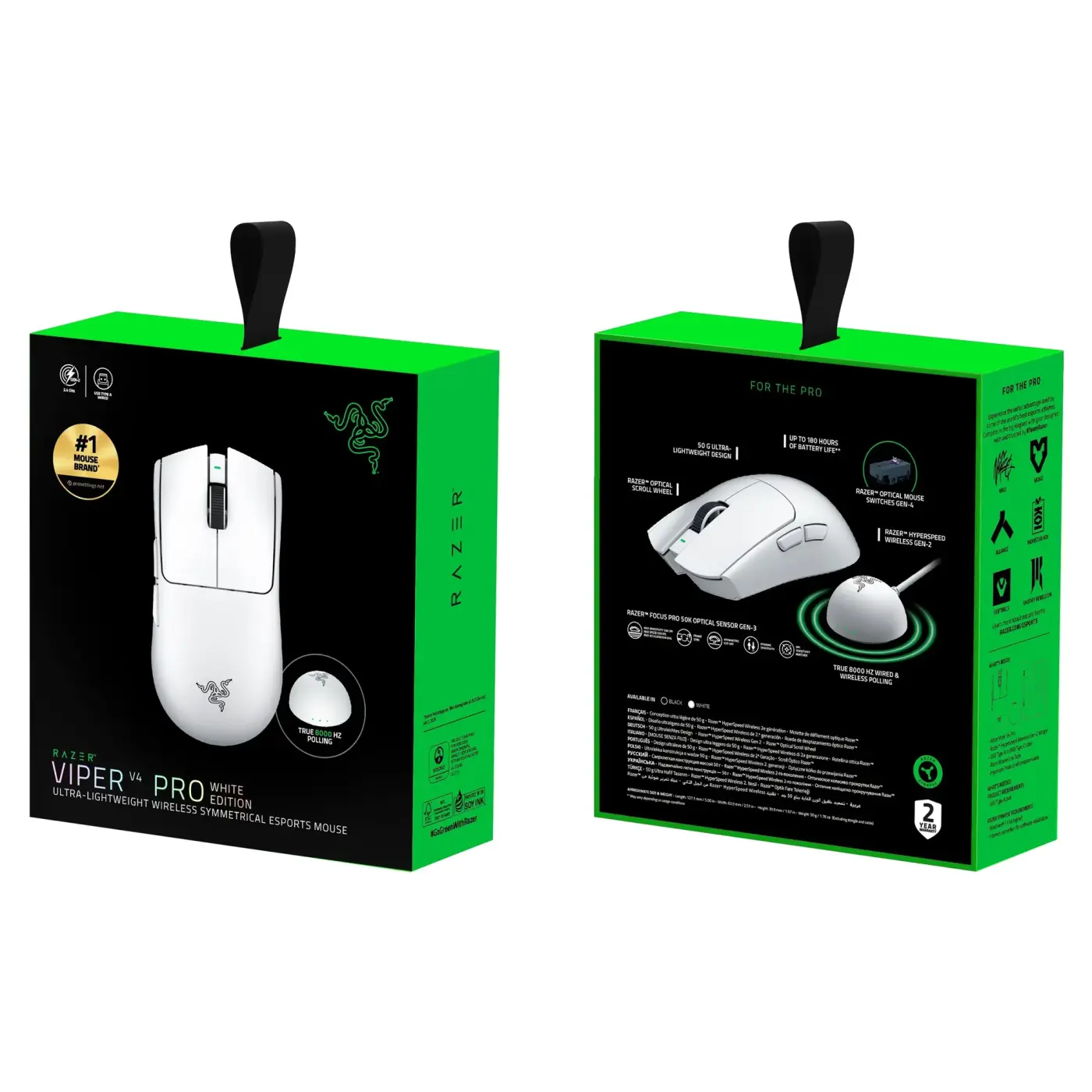 Купить Мышь RAZER Viper V4 PRO Wireless White (RZ01-05630200-R3G1) - фото 7