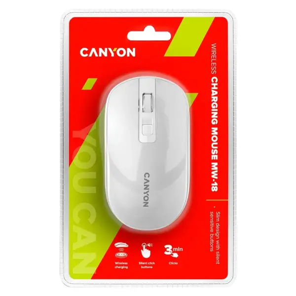 Купити Миша Canyon MW-18 Pearl White (CNS-CMSW18PW) - фото 5