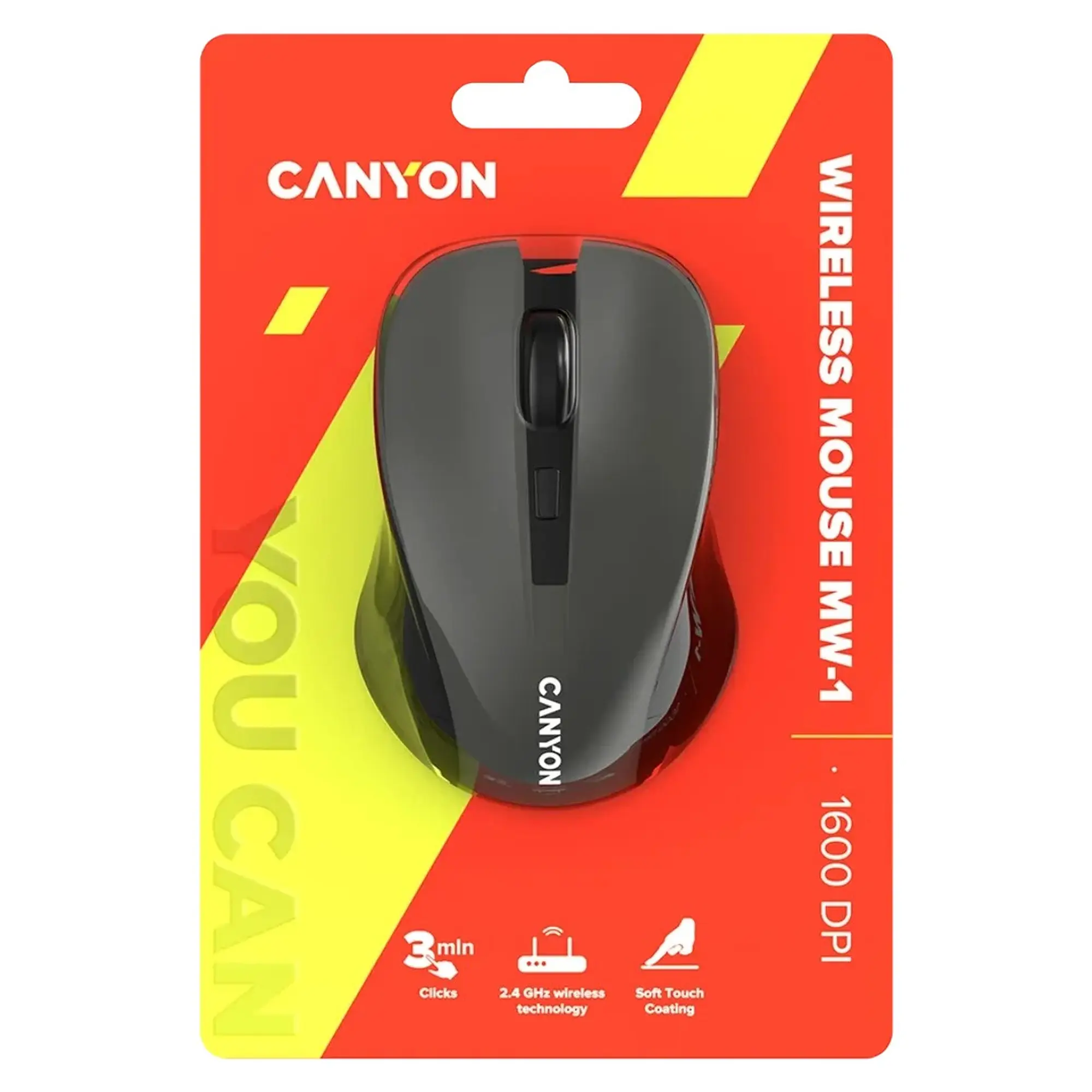 Купить Мышь Canyon MW-1 Gray (CNE-CMSW1G) - фото 6