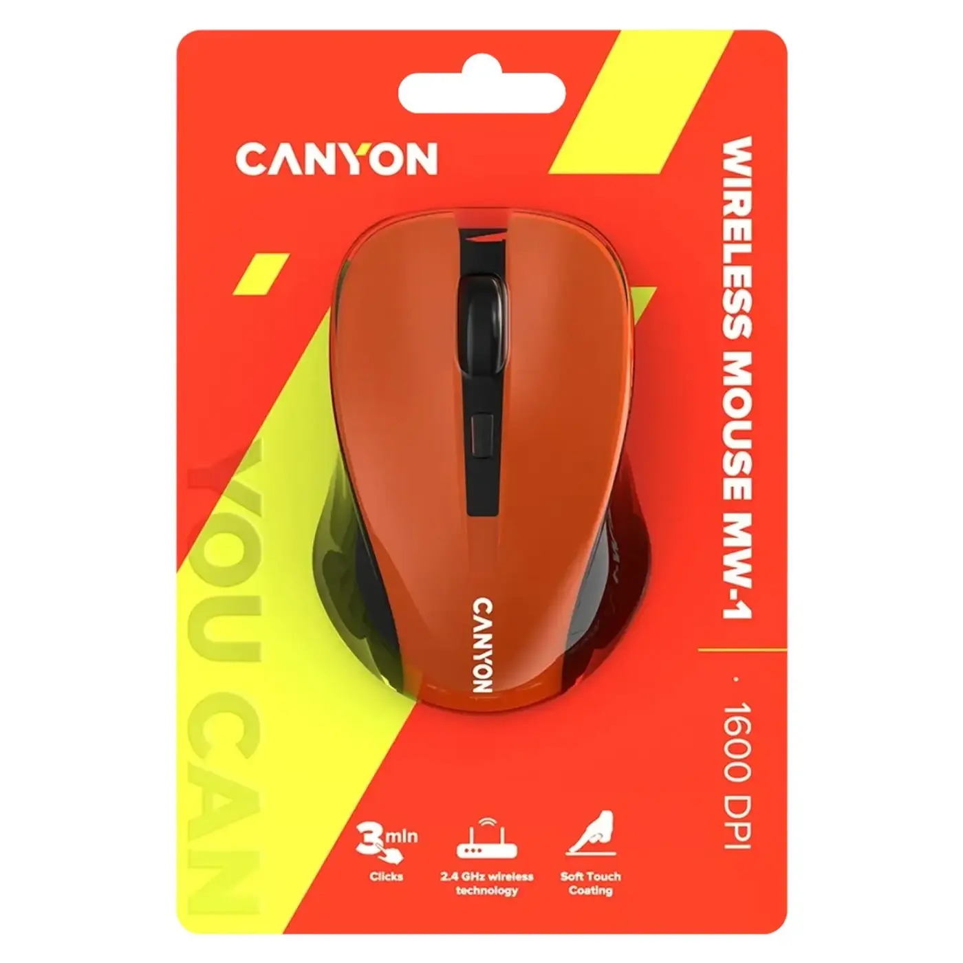 Купить Мышь Canyon OnClick W01 Orange (CNE-CMSW1O) - фото 6