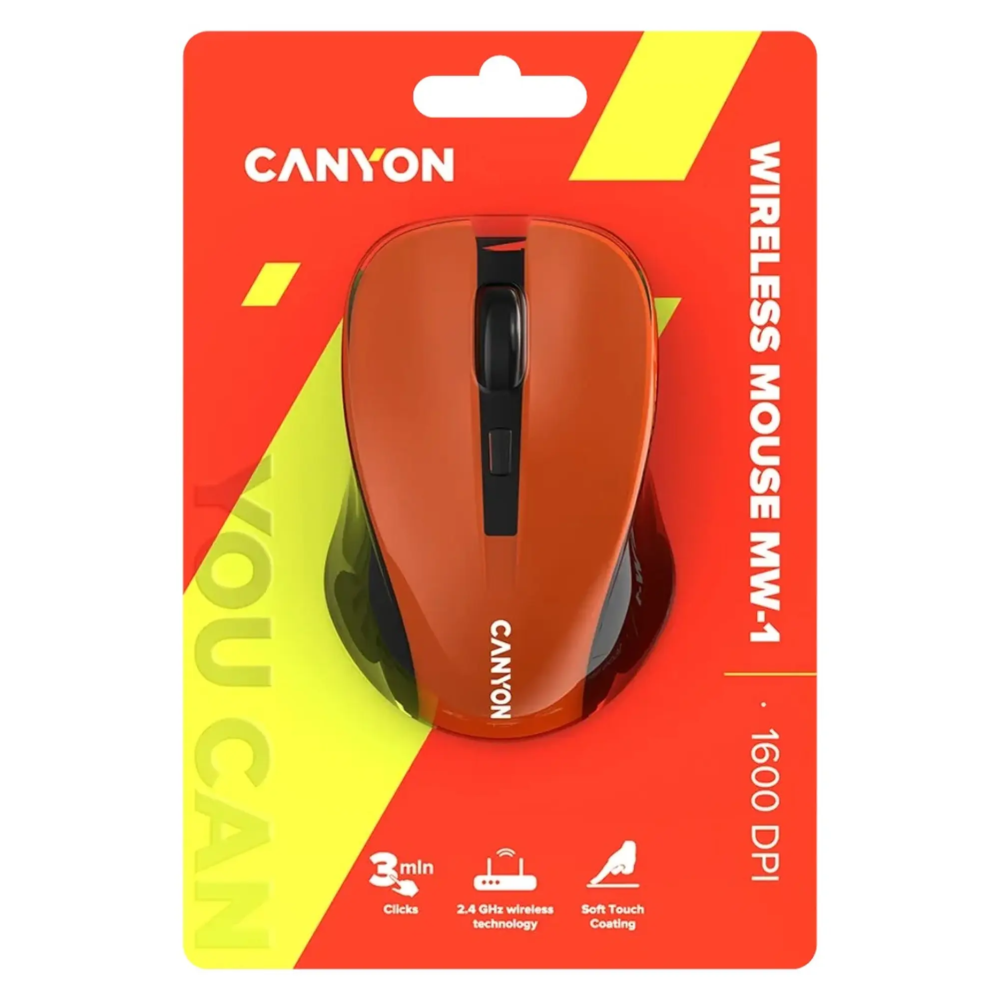 Купить Мышь Canyon OnClick W01 Orange (CNE-CMSW1O) - фото 6