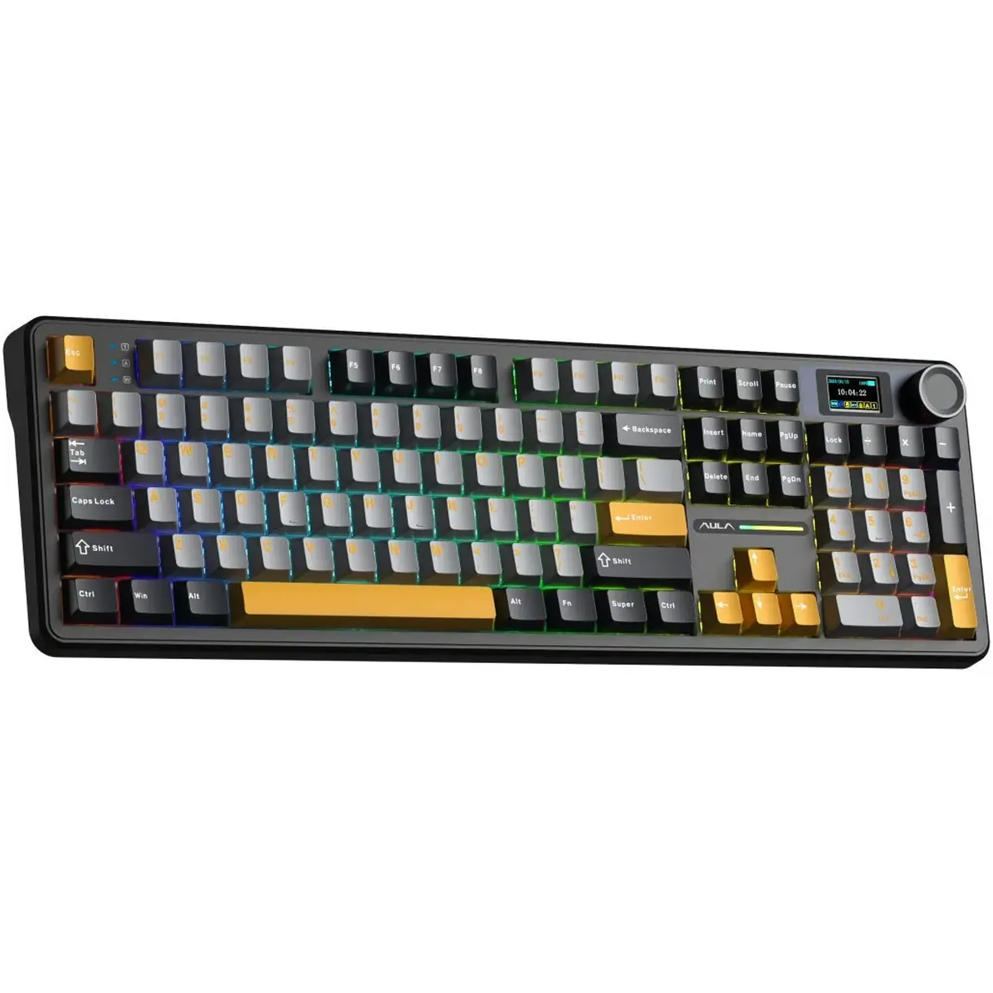 Купити Клавіатура AULA F108 Pro Wireless Gasket Reaper Switch Black (6978080501295) - фото 2