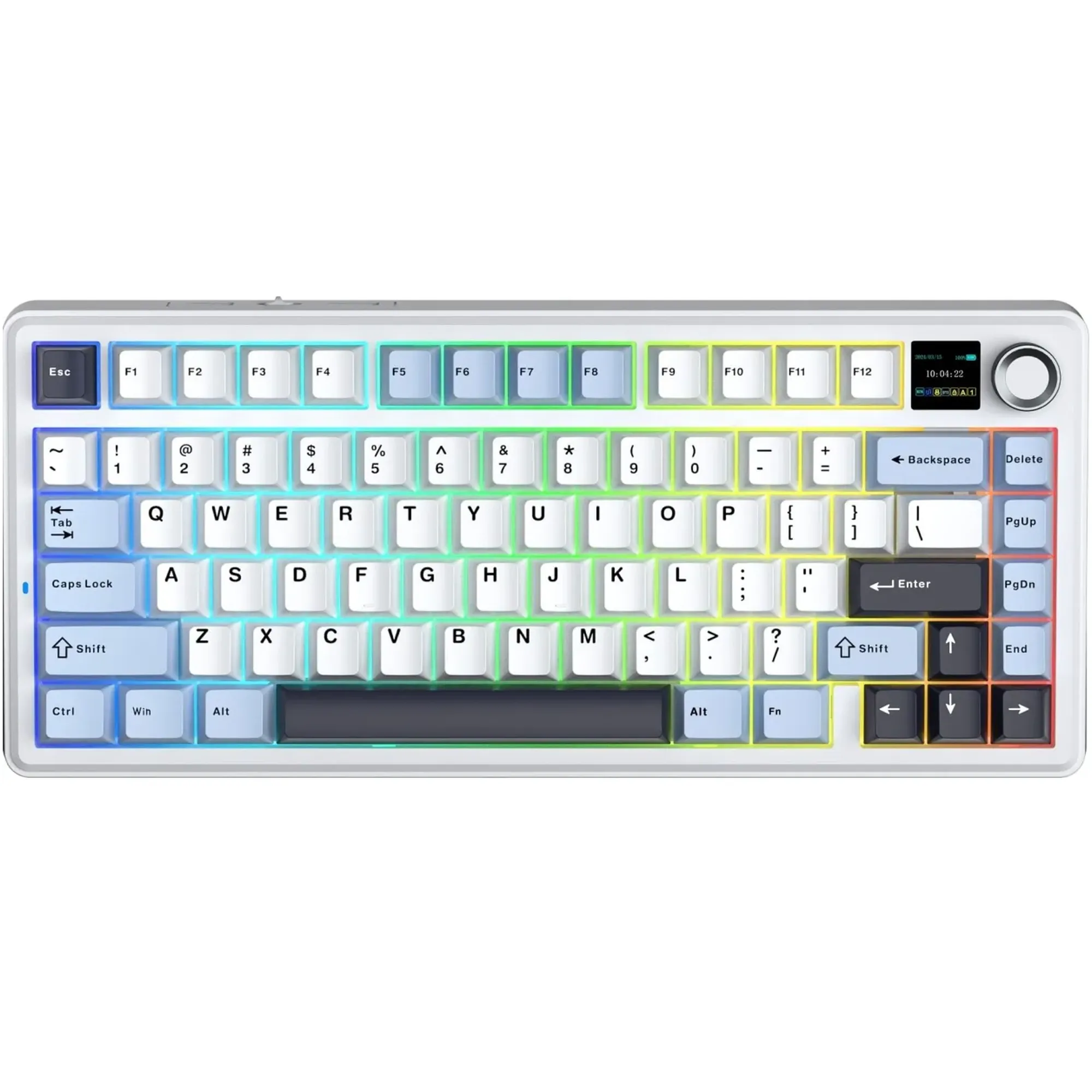 Купити Клавіатура AULA F75 MAX Wireless Gasket Reaper Switch White (6978080501158) - фото 1