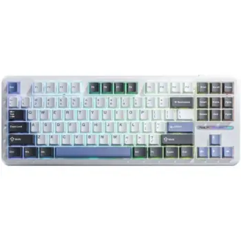Купити Клавіатура AULA F87 Wireless Gasket Greywood Switch White (6948391208602) - фото 1
