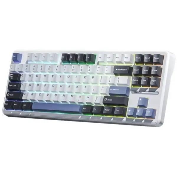 Купити Клавіатура AULA F87 Wireless Gasket Greywood Switch White (6948391208602) - фото 3