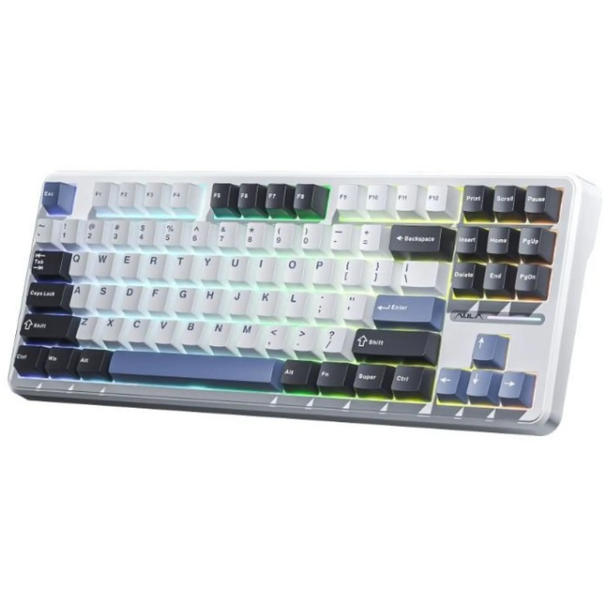 Купити Клавіатура AULA F87 Wireless Gasket Greywood Switch White (6948391208602) - фото 3