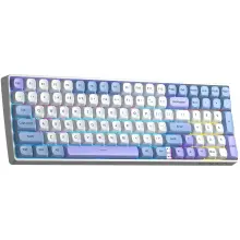 Купить Клавиатура AULA S100pro Wireless Red Switch White/Blue (6948391205762) - фото 2