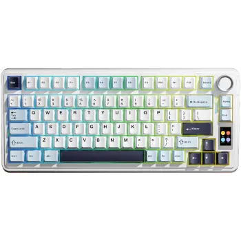 Купити Клавіатура AULA S75 Pro Wireless Star Vector Switch White (6978080502148) - фото 1