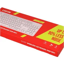 Купить Клавиатура Canyon HKB-W01 Silent Wireless UA Beige (CNS-HKBW01BG) - фото 6