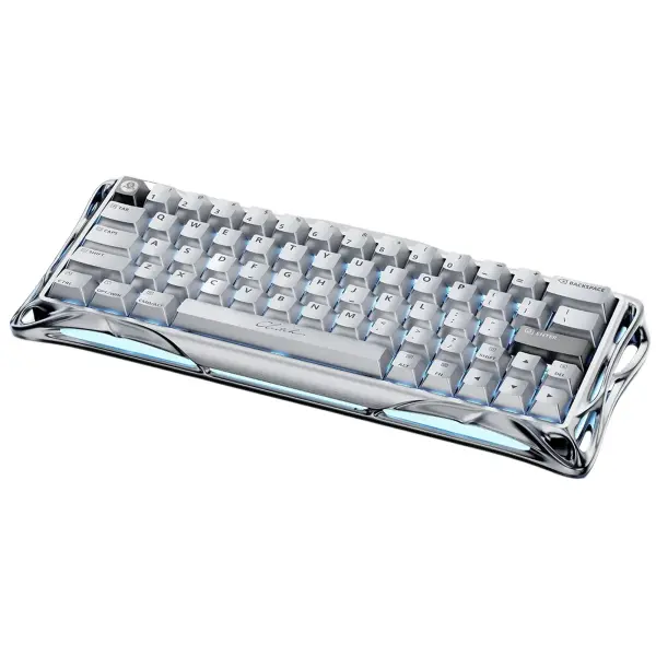 Купить Клавиатура GravaStar Mercury V60 Pro Blackcore 8k RGB Chrome Silver (GSV60PRO_XTAL_SLV) - фото 2