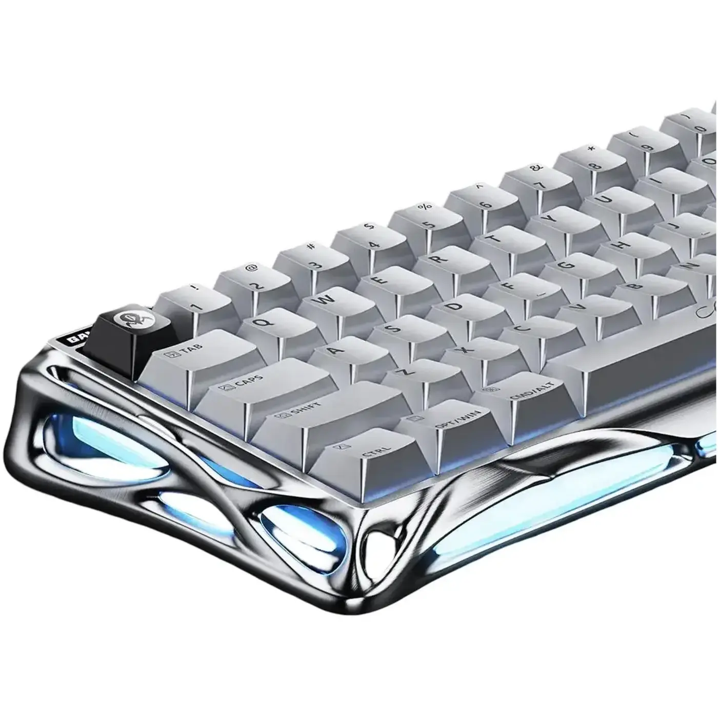 Купить Клавиатура GravaStar Mercury V60 Pro Blackcore 8k RGB Chrome Silver (GSV60PRO_XTAL_SLV) - фото 3