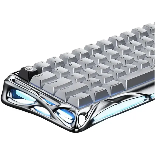 Купить Клавиатура GravaStar Mercury V60 Pro Blackcore 8k RGB Chrome Silver (GSV60PRO_XTAL_SLV) - фото 3