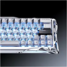 Купить Клавиатура GravaStar Mercury V60 Pro Blackcore 8k RGB Chrome Silver (GSV60PRO_XTAL_SLV) - фото 7