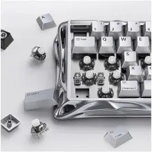 Купить Клавиатура GravaStar Mercury V60 Pro Blackcore 8k RGB Chrome Silver (GSV60PRO_XTAL_SLV) - фото 8