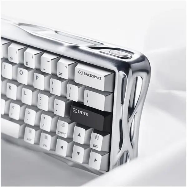 Купить Клавиатура GravaStar Mercury V60 Pro Blackcore 8k RGB Chrome Silver (GSV60PRO_XTAL_SLV) - фото 9