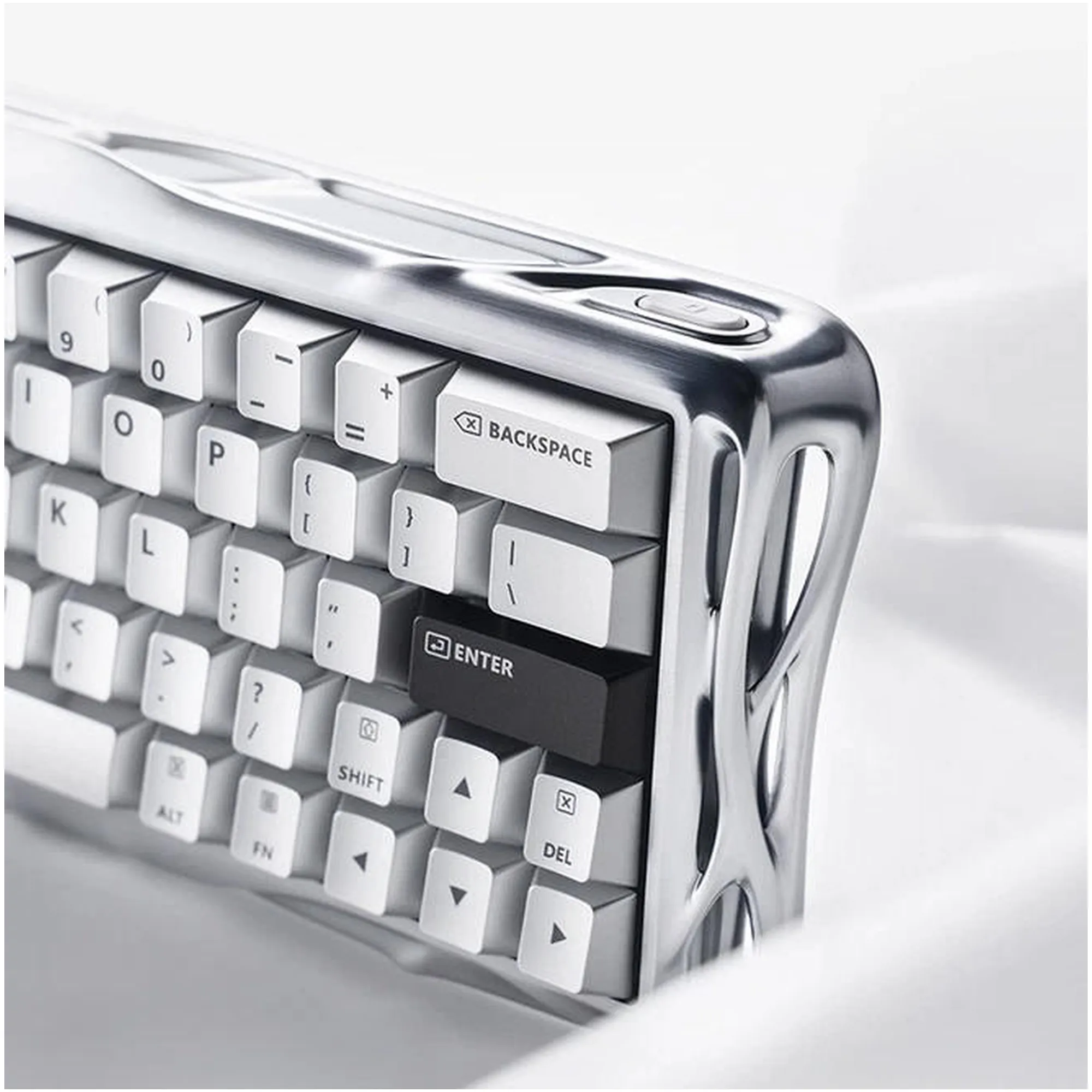 Купить Клавиатура GravaStar Mercury V60 Pro Blackcore 8k RGB Chrome Silver (GSV60PRO_XTAL_SLV) - фото 9