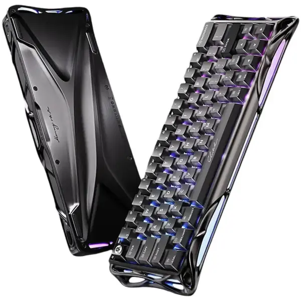 Купить Клавиатура GravaStar Mercury V60 Pro Blackcore 8k RGB GunMetal (GSV60PRO_XTAL_BLK) - фото 4