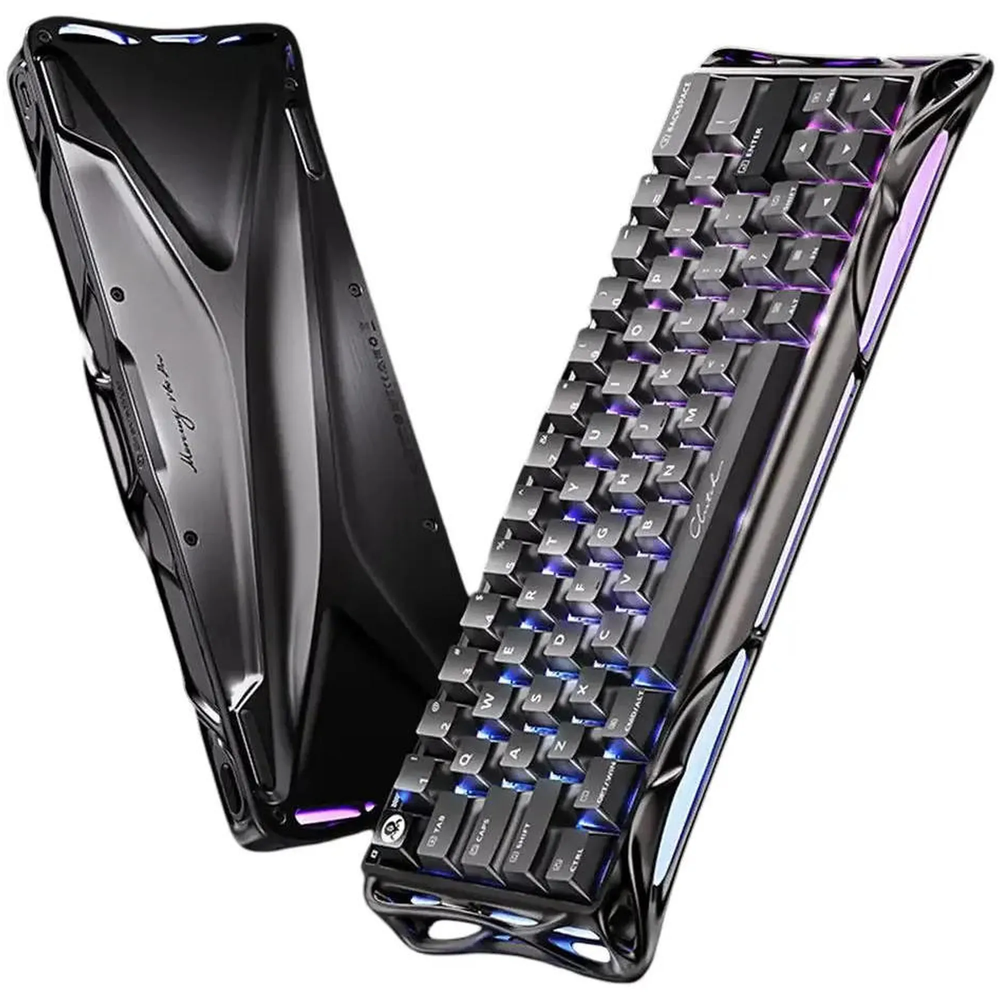 Купить Клавиатура GravaStar Mercury V60 Pro Blackcore 8k RGB GunMetal (GSV60PRO_XTAL_BLK) - фото 4