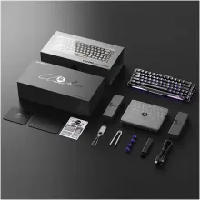 Купить Клавиатура GravaStar Mercury V60 Pro Blackcore 8k RGB GunMetal (GSV60PRO_XTAL_BLK) - фото 5