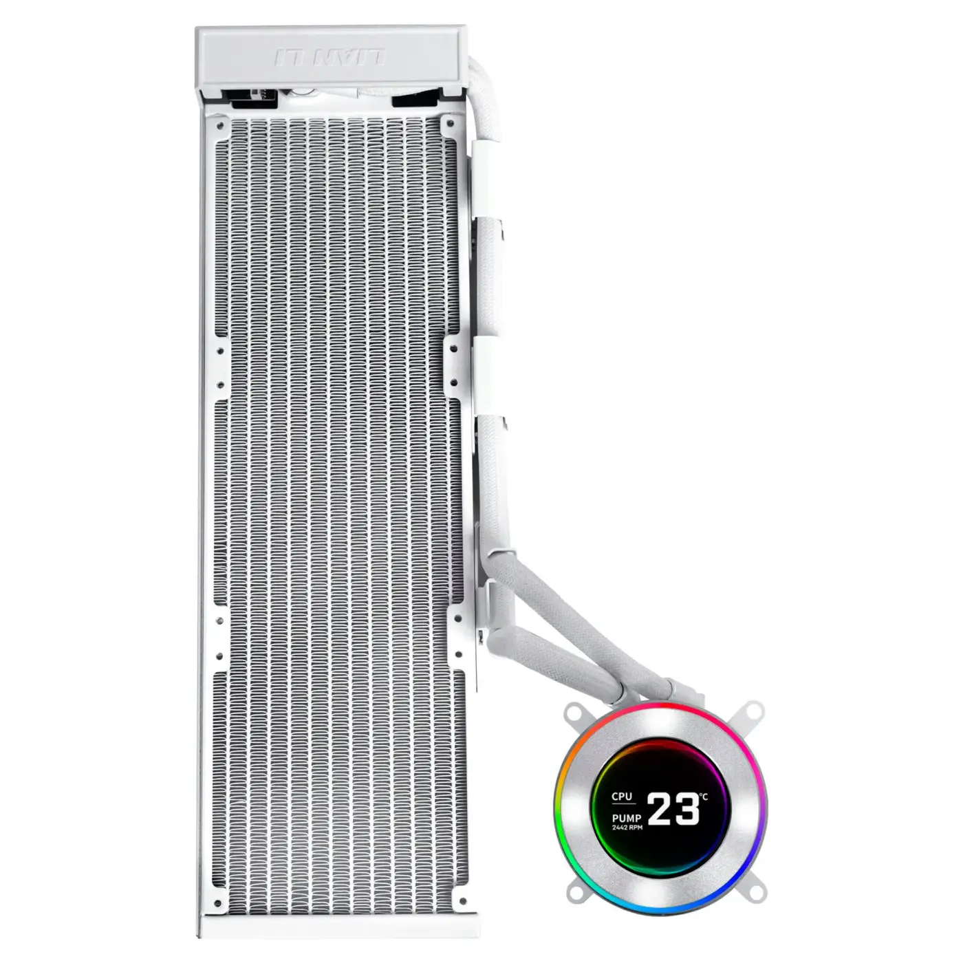 Купити Система водяного охолодження Lian Li HydroShift II LCD-C 360 White (G89.GHS2LCD36W.00) - фото 2